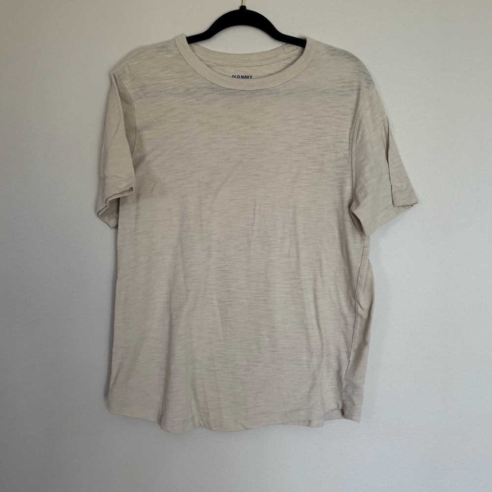 Old Navy Men’s Soft Washed T Shirt Size Medium Cream